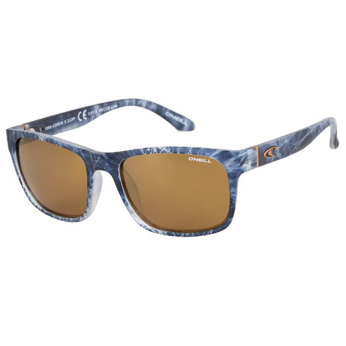 O'Neill ONS Coxos 2.0 113P Matte Blue Water Print / Solid Smoke With Gold Flash Polarised Lenses