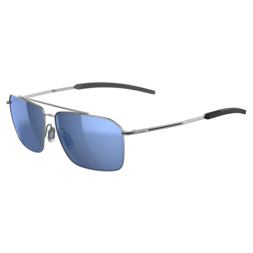 Bolle Flow BS141005 Matte Silver / Volt+ Offshore Blue Mirror Polarised Lenses