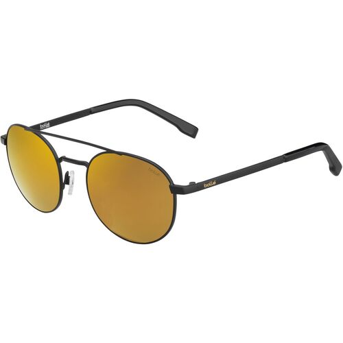 Bolle Ova 12591 Matte Black / Brown Gold Mirror Polarised Lenses