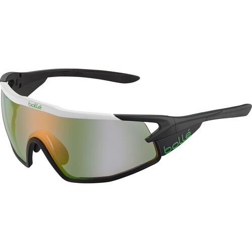 Bolle B-Rock Pro 12630 Matte White / Phantom Clear Green Mirror Photochromic Lenses