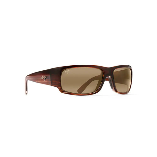 Maui Jim World Cup H266-01 Chocolate Stripe Fade / HCL Bronze Polarised Lenses