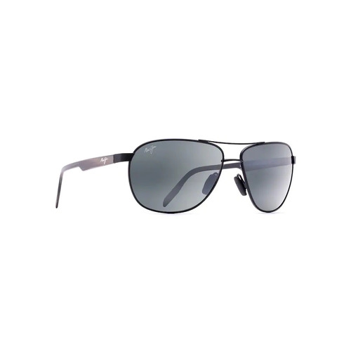 Maui Jim Castles 728-2M Matte Black / Neutral Grey Polarised Lenses