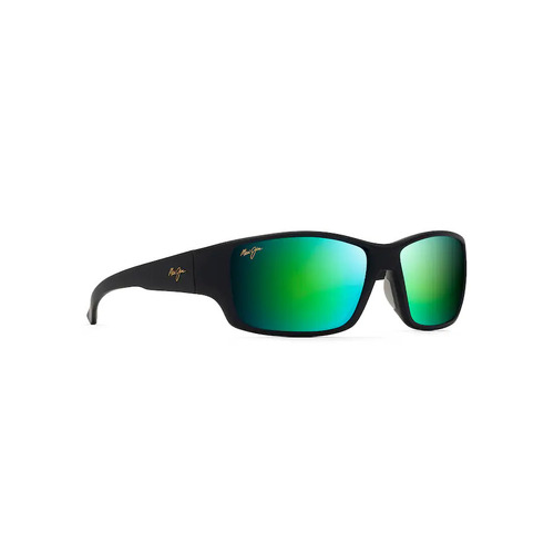 Maui Jim Local Kine GM810-27M Soft Black w Dark Transparent Green and Light Transparent Grey / MauiGreen Polarised Lenses