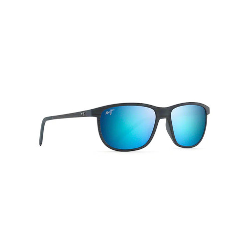 Maui Jim Lele Kawa (Dragon’s Teeth) B811-03S Dark Navy Stripe / Blue Hawaii Polarised Lenses