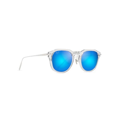 Maui Jim Alika B837-05 Crystal w Dark Gunmetal / Blue Hawaii Polarised Lenses