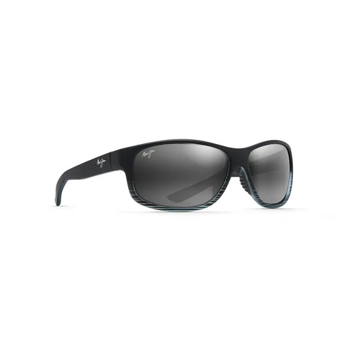 Maui Jim Kaiwi Channel 840-11D Grey Black Stripe / Neutral Grey Polarised Lenses