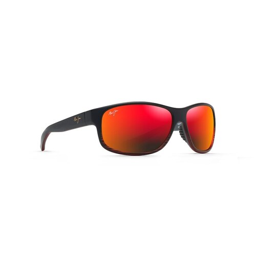 Maui Jim Kaiwi Channel RM840-07C Burgundy Stripe / Hawaii Lava Polarised Lenses