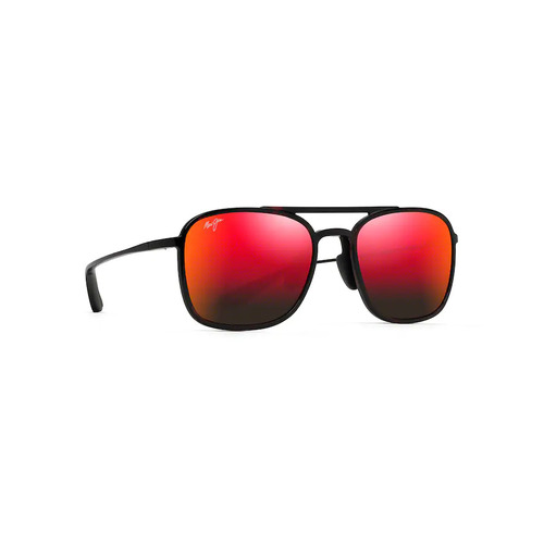 Maui Jim Keokea RM447-04T Black Red Tortoise / Hawaii Lava Polarised Lenses