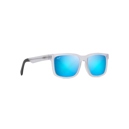 Maui Jim Stone Shack B862-05 Matte Crystal with Dark Grey tips / Blue Hawaii Polarised Lenses