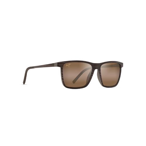 Maui Jim One Way H875-10 Brown Stripe / HCL Bronze Polarised Lenses