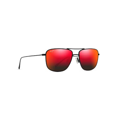 Maui Jim Mikioi RM887-02 Matte Black / Hawaii Lava Polarised Lenses