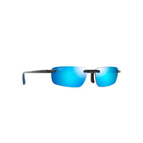 Maui Jim Ilikou B630-02 Shiny Black w Blue / Blue Hawaii Polarised Lenses