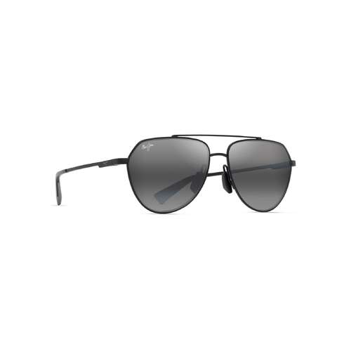 Maui Jim Waiwai 634-02 Matte Black w Grey / Neutral Grey Polarised Lenses