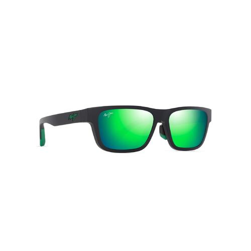 Maui Jim Keola GM628-02 Matte Black / MauiGreen Polarised Lenses