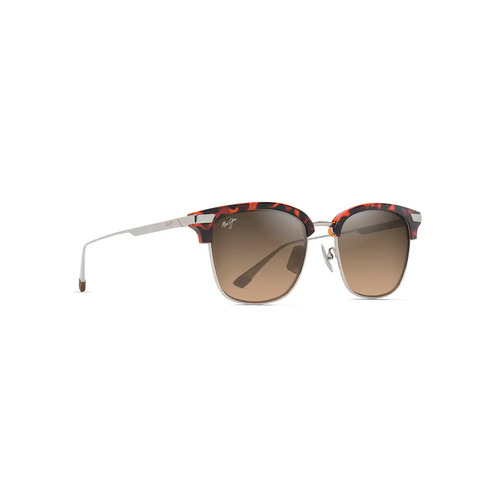 Maui Jim Kalaunu Asian Fit HS629-10 Shiny Reddish Havana w Silver / HCL Bronze Polarised Lenses