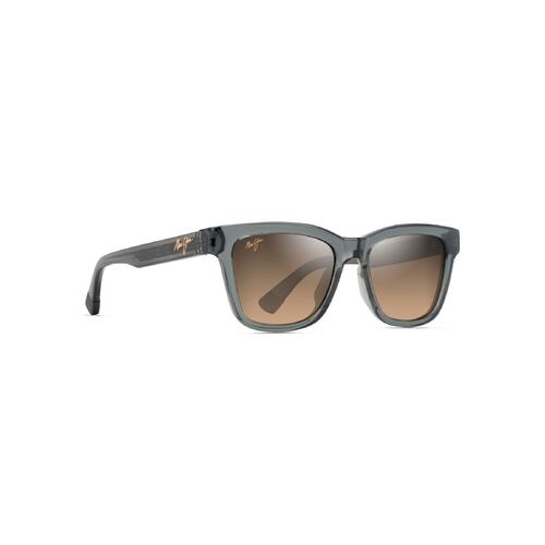 Maui Jim Hanohano HS644-14 Shiny Transparent Dark Grey / HCL Bronze Polarised Lenses