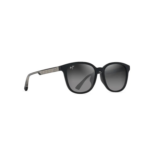 Maui Jim Kuikahi GS647-14A Shiny Black w Transparent Light Grey / Neutral Grey Polarised Lenses