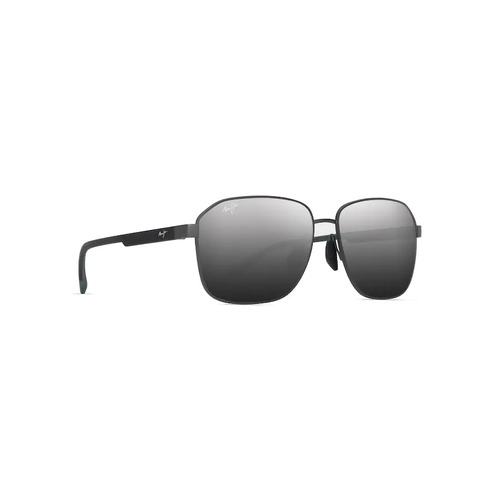 Maui Jim Onipaa Asian Fit DSB651-02 Matte Gunmetal w Black / Dual Mirror Silver to Black Polarised Lenses