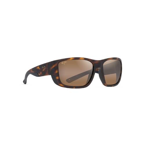 Maui Jim Amberjack H896-10 Matte Tortoise w Black Rubber / HCL Bronze Polarised Lenses