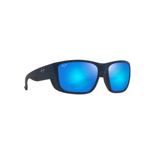 Maui Jim Amberjack B896-03 Matte Dark Navy w Black Rubber / Blue Hawaii Polarised Lenses