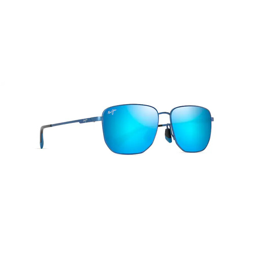 Maui Jim Lamalama Asian Fit B652-03 Matte Transparent Blue / Blue Hawaii Polarised Lenses