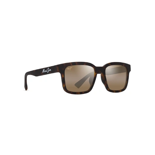 Maui Jim 'Opiopio Asian Fit H659-10 Matte Dark Havana / HCL Bronze Polarised Lenses