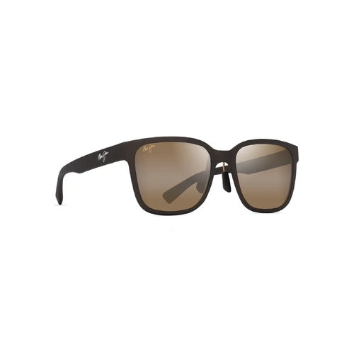 Maui Jim Paulele Asian Fit H660-01 Matte Brown / HCL Bronze Polarised Lenses