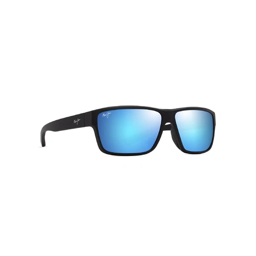 Maui Jim Uila Asian Fit B662-02 Matte Black / Blue Hawaii Polarised Lenses