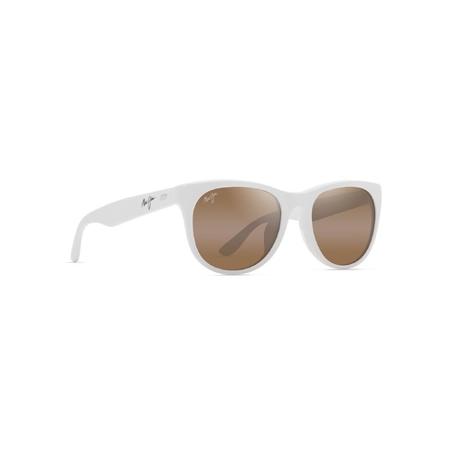 Maui Jim Koaniani Asian Fit H694-05 Shiny Solid White / HCL Bronze Polarised Lenses