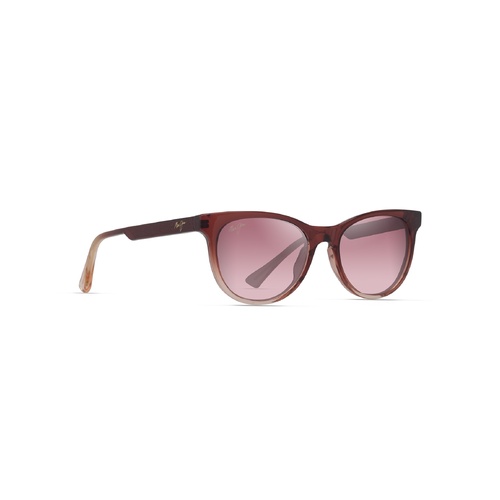 Maui Jim Lonomea RS588-04 Shiny Transparent Red to Light Pink / Maui Rose Polarised Lenses