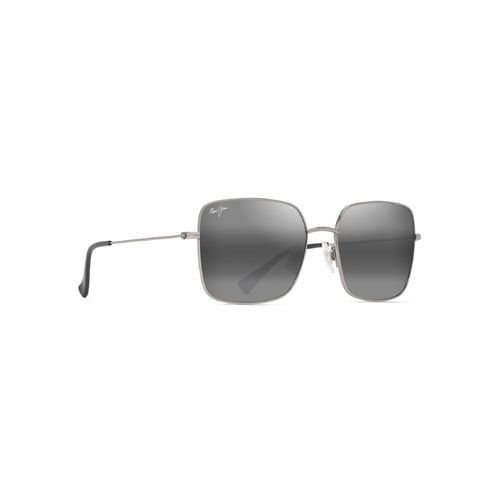 Maui Jim Lipine 590-17 Shiny Silver / Neutral Grey Polarised Lenses