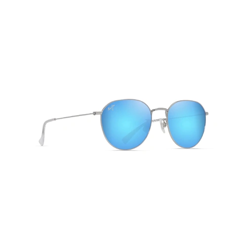 Maui Jim Kauwela B591-17B Shiny Silver w Crystal / Blue Hawaii Polarised Lenses