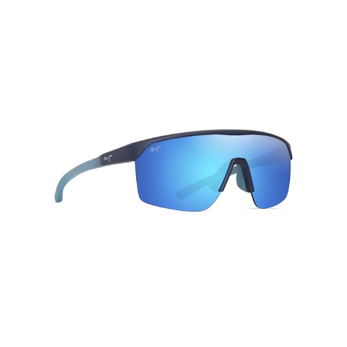 Maui Jim Paluna AF B596-03 Metal Matte Dark Blue / Blue Hawaii Polarised Lenses
