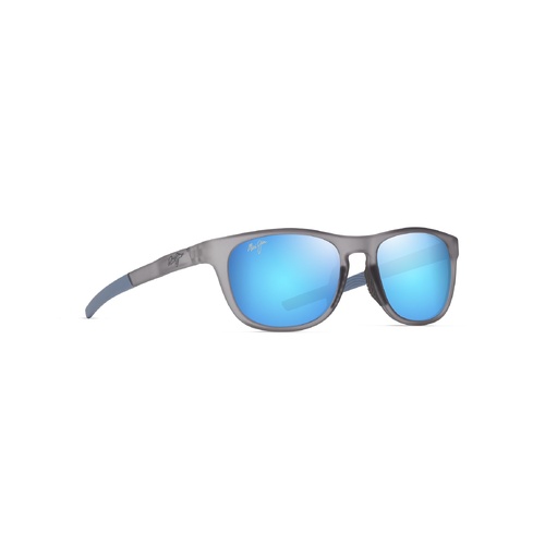 Maui Jim Melemele B597-14 Matte Transparent Grey / Blue Hawaii Polarised Lenses