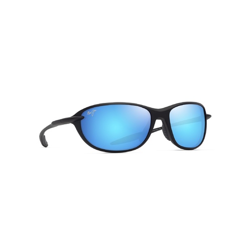 Maui Jim Hookipa Ultra R B339-02A Matte Black / Blue Hawaii Polarised Lenses