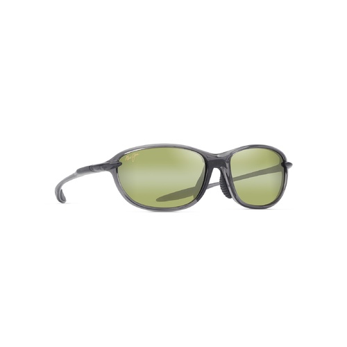 Maui Jim Hookipa Ultra R Asian Fit HT340-14 Metal Shiny Transparent Dark Grey / Maui HT Polarised Lenses