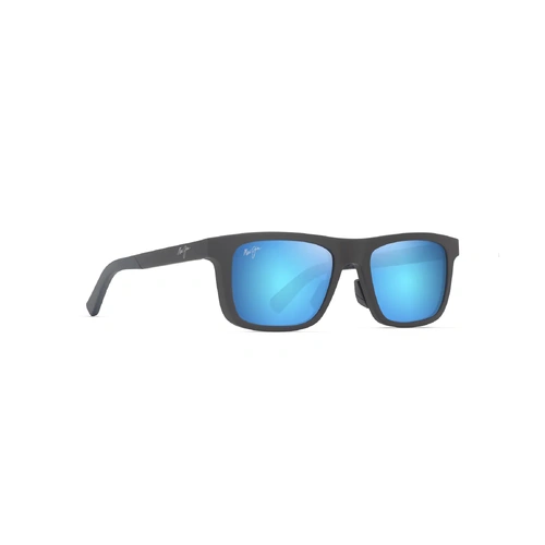 Maui Jim Moaka B341-14 Matte Solid Grey / Blue Hawaii Polarised Lenses