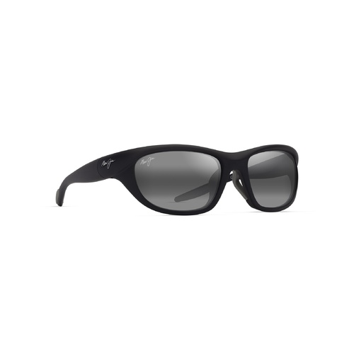Maui Jim Haulani Asian Fit 343-02 Matte Black / Neutral Grey Polarised Lenses