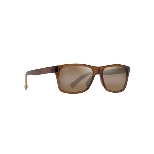 Maui Jim Kowelo H345-01 Shiny Transparent Dark Brown / HCL Bronze Polarised Lenses