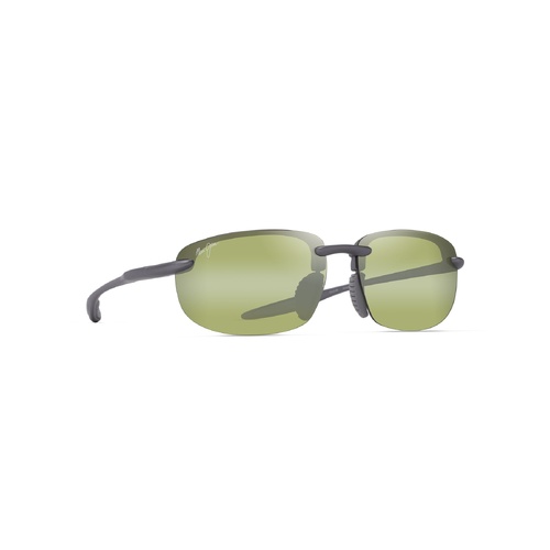 Maui Jim Hookipa Ultra Asian Fit HTP677-14 Metal Matte Grey / HT Green Polarised Photochromic Lenses