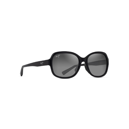 Maui Jim Hiluhilu GS355-02 Shiny Black / Neutral Grey Polarised Lenses