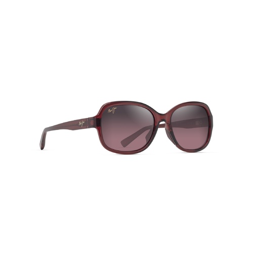 Maui Jim Hiluhilu RS355-04 Shiny Transparent Burgundy / Maui Rose Polarised Lenses