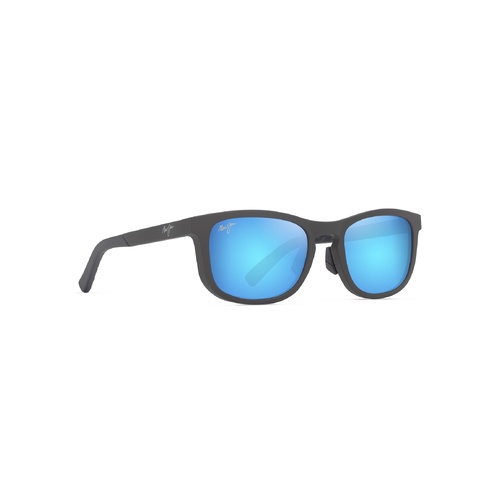 Maui Jim Aliali Asian Fit B356-14 Matte Solid Grey / Blue Hawaii Polarised Lenses