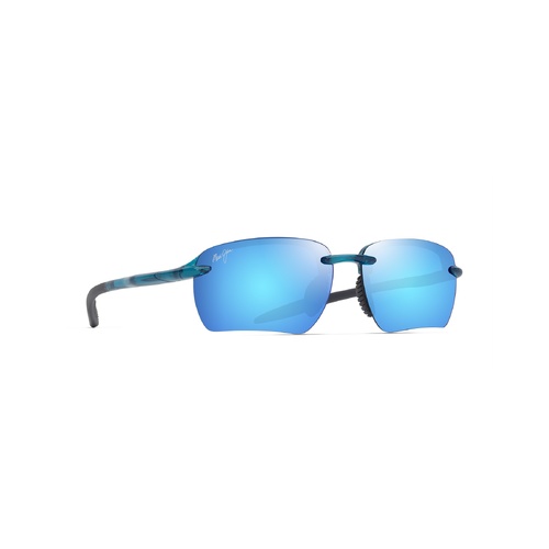 Maui Jim Ho'okipa Ultra G Asian Fit B337-03 Shiny Transparent Blue / Blue Hawaii Polarised Lenses