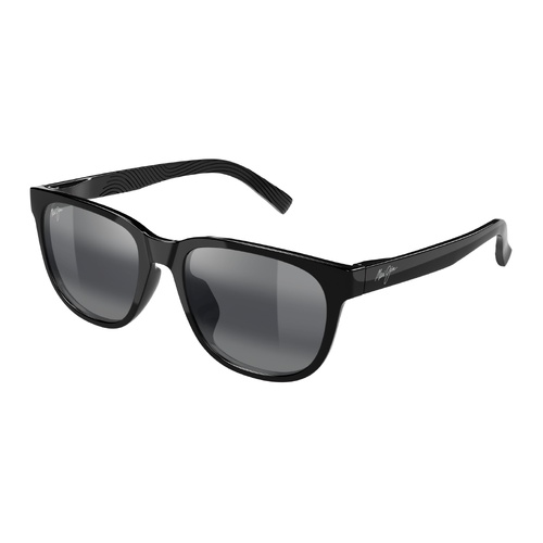 Maui Jim Puali Asian Fit 365-02 Shiny Black / Neutral Grey Polarised Lenses