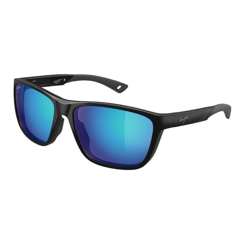 Maui Jim Makoi B367-02 Matte Black / Blue Hawaii Polarised Lenses