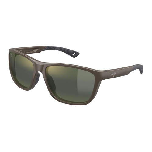 Maui Jim Makoi HT367-01 Matte Solid Brown / Maui HT Polarised Lenses