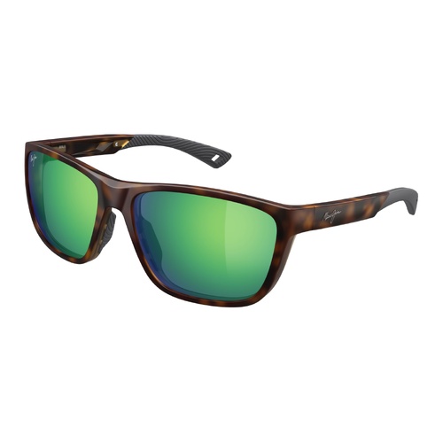 Maui Jim Makoi Asian Fit GM368-10 Matte Dark Havana / MauiGreen Polarised Lenses