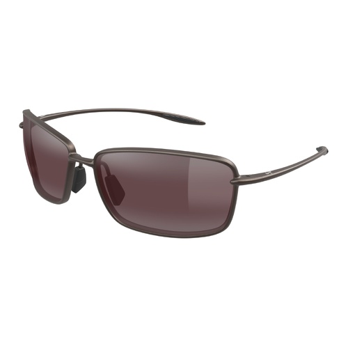 Maui Jim Malu R371-01 Matte Metallic Stone Brown / Maui Rose Polarised Lenses