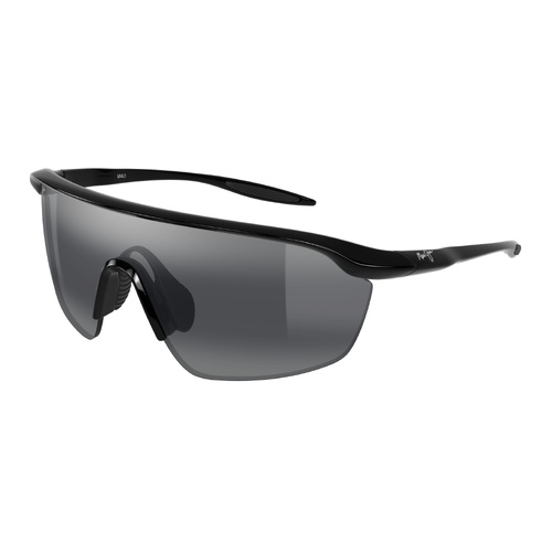 Maui Jim Miona Asian Fit 375-02A Shiny Black / Neutral Grey Polarised Lenses